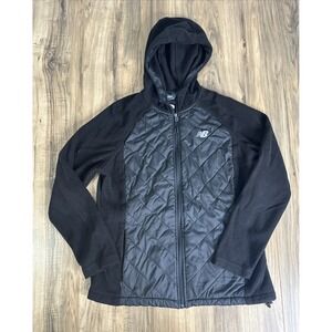 New Balance Women's Large Full Zip Sweater Black